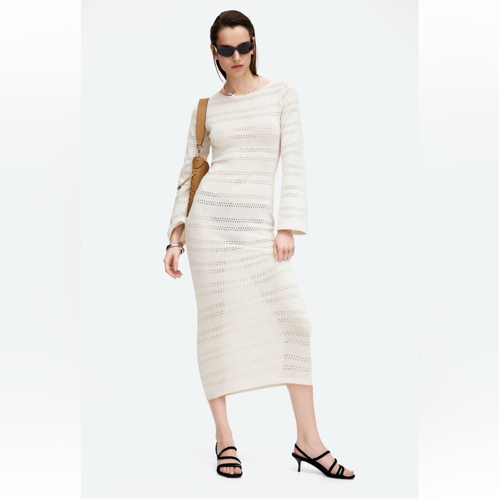 Cream Knit Dress